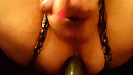 Spewing Hot Tranny Jizz In Anal Orgasm!