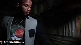 Intense Pickup Leads to Rough Sex with Red-Haired African Ebony Babe