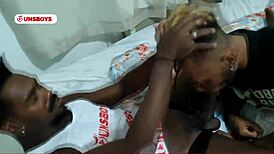African Gay Cousin Sucking and Fucking in Homemade Video.