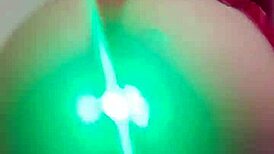 curly haired blonde dances funk in lingerie