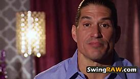 Wild outdoor sex games with horny swinger couples