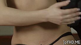 Talented guy roughly fucks naked sexy teen 18+ amateur in hardcore sucking session