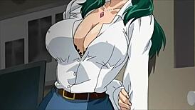 Touching My Breasts Watching Hot Hentai