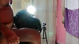 tall busty bbw moans loudly while giving head on my phone part 2 😩💦