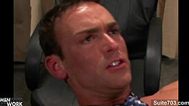 Watch these naughty gays lick and fuck asses at work!