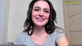 hey, watch this dildo ejaculate cum with ahegao face 😏