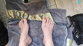 close up foot worship