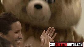 25 Party Whores Teasing Stripper's Massive Cock