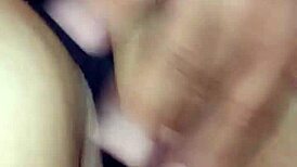 Man masturbates while fingering his whore wife deeply