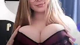 Lucy showcases big boobs on IGTV