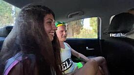 Four feminists convince teen to take their cum in her holes