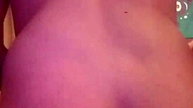 Excitedly Stretching to Insert Buttplug All the Way In