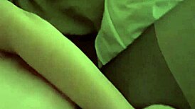 Plump bbw wife eagerly sucking her husband's fat cock in the bedroom