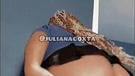 I watch Juliana Coxta getting slapped and fucked doggystyle in the motel