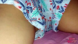 Follando duro a mi hijastra europea en vacaciones