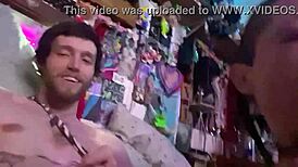 My slutty redhead sucks her big fat cock