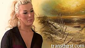 Hot Blonde Tranny Aubrey Kate Tops Lance Hart in Passionate Anal Fucking