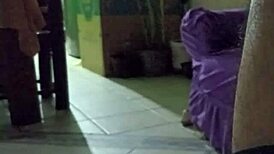 jerking off in the living room while mom cooks