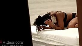 i hid the camra and caught my unfaithfull wife fuckin her lover secretly on hidden camera