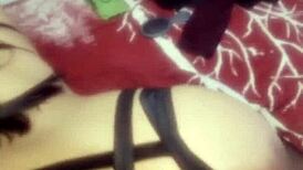 Que rica verga leads to birthday doggystyle creampie with shaved prostitute slut