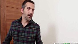 maya woulfe's christmas blowjob surprises donnie rock in pov hardcore with petite amateurs