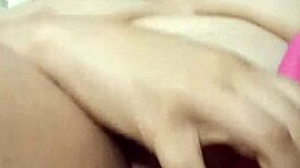 The sexy milf indulges in solo masturbation until she creams herself