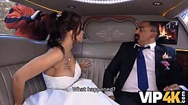 I felt so torn watching my bride get her ass pounded in the limo by another man.