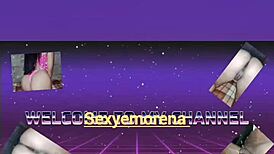 I let the neighbor fuck my sexy latina pussy before my husband came back, oh shit!