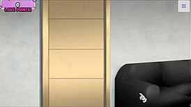 Innocent elf emilia from re-zero tries big cock in first time couch casting