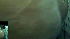 cyndy blackslave bathing in the shower with close-up views