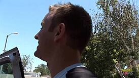 Car Blowjob Escalates to Hardcore Living Room Facial!