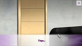 Innocent elf emilia from re-zero tries big cock in first time couch casting