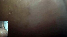 cyndy blackslave bathing in the shower with close-up views