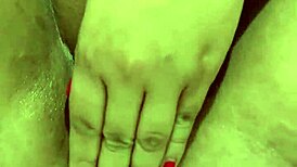 Thick Latina's Intense Wet Squirting Orgasm with Dildo