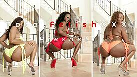 Intense Ebony Pornstars Dior Skyy Black Cherokee Dass Flaunt Big Asses