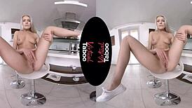 virtual taboo unfolds with a wild blonde pov