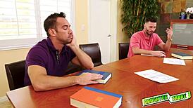 these gals are licking and sucking those monster cocks, getting their pussies wet with natural tits bouncing