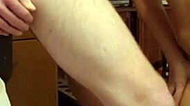 Amateur gf teases hard cock tip!