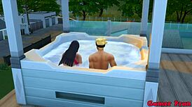 boruto and hinata fuck in shower after training