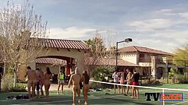 Swinger Couples Slowly Undress in Group Storyline Scene