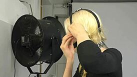 Ball gag harness debut in tight bondage setup