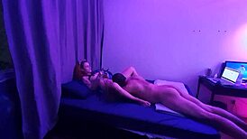 Mr K licks and sucks Dracas' big tight pussy, getting it wet