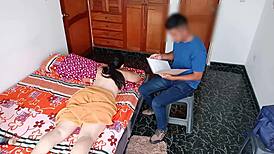 I can’t believe it, that dirty masseur fucked my tight 18-year-old ass! He pulled down my underwear and shoved his huge cock deep inside.