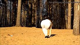 Blonde in Red and Brunette in White Caught on Camera