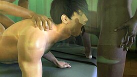 Hey, check out this 3D gay anime action! 🏳️‍🌈