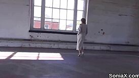 Cheating English Mature Lady Sonia Displays Her Gigantic Tits Boldly