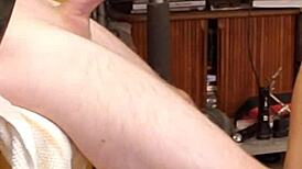 Amateur gf teases hard cock tip!