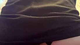 Sam in crossdressing gear fucking huge black cock with dildo