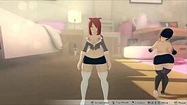 hot lesbian sex in this hentai game parody before heading to the candy kingdom