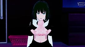 Fubuki teases her huge tits in pov handjob roleplay